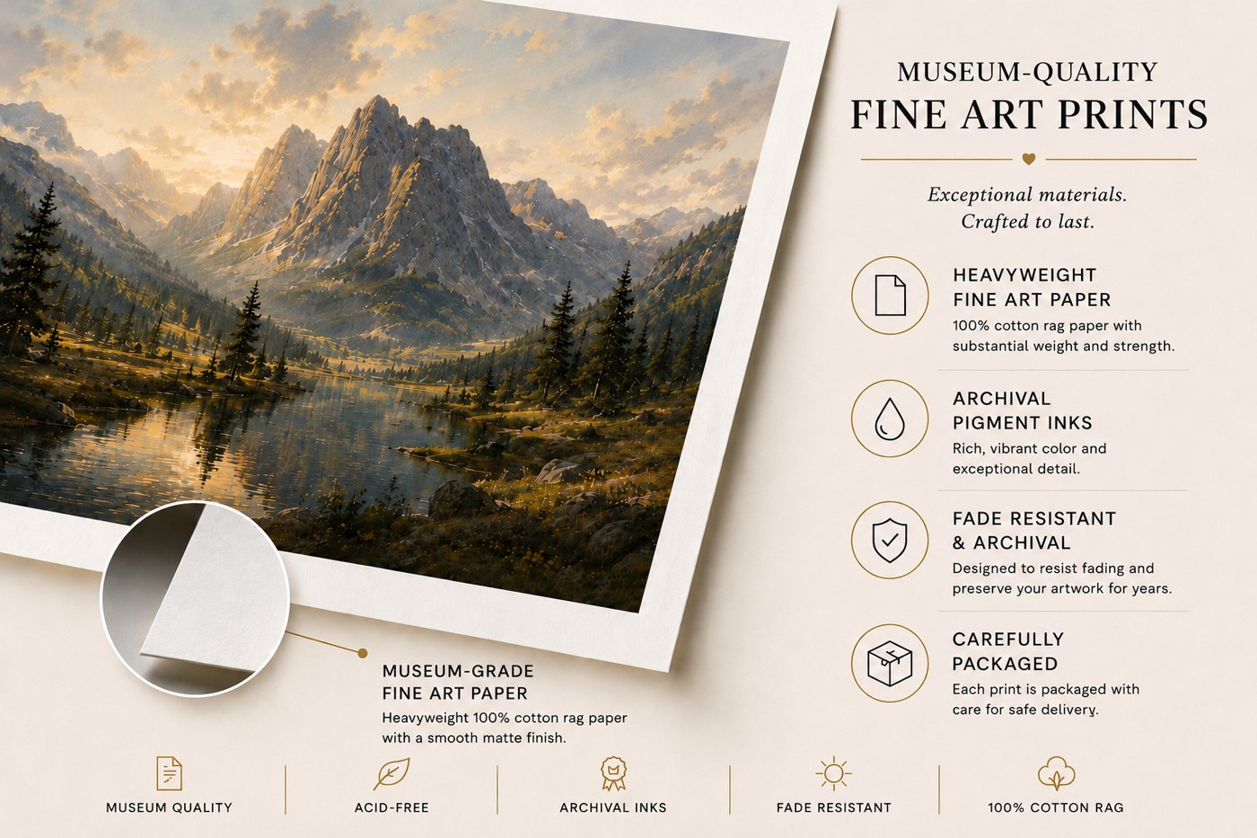 Fine art print materials
